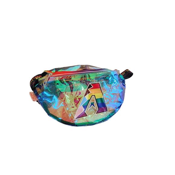VIZZY HARD SELTZER Arizona Diamondbacks Clear with Rainbow Effect Fanny Pack - Picture 1 of 6